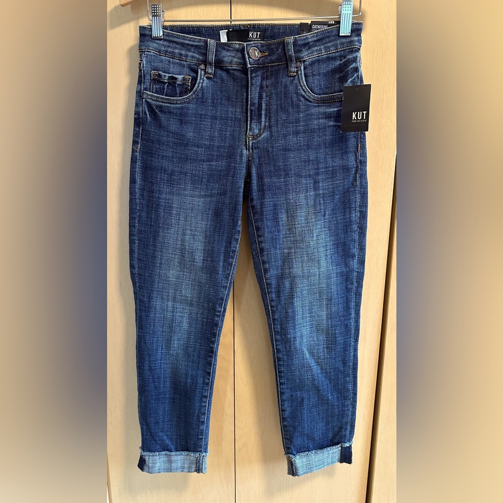 Kut from the Kloth Catherine Crop Straight Leg Jeans - NWT